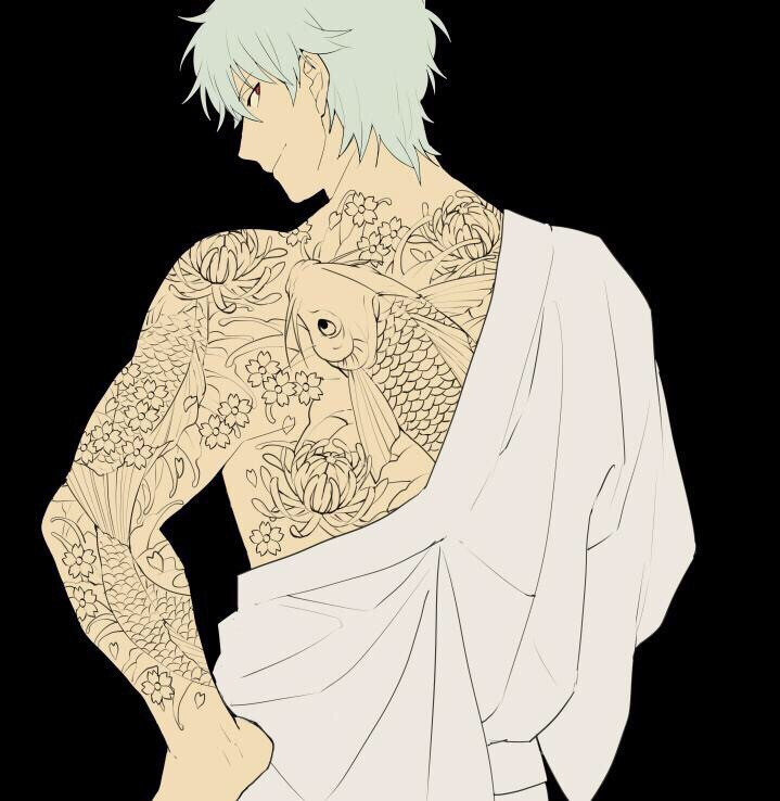 银魂#via twi アバラ屋@ abaraya_ok 刺青太带感!