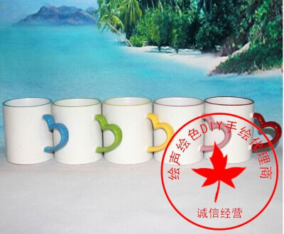 这是心把彩口杯，有五种不同颜色可以选择，喜欢的亲来图定制噢！