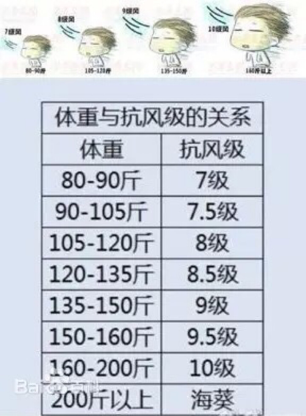 今晚就别出门了，80斤的体重，理论上在出现7级风的时候，就呼呼的被刮走了~此刻是不是小伙伴们很庆幸，集体胖子的福音有没有？！！有没有在夜深人静的时候暗自惆怅，明天又要刮风了？肯定有人庆幸，哼！长那么瘦有什么用？还不是被刮走~那么到底几级风能刮走你呢？来对对看吧~