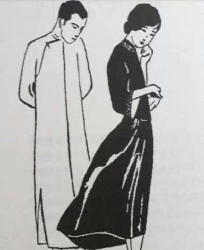 张爱玲的手绘。张爱玲为自己设计旗袍、行头；也给自己的书绘制封面，这些作品放到今天仍然不落俗套。