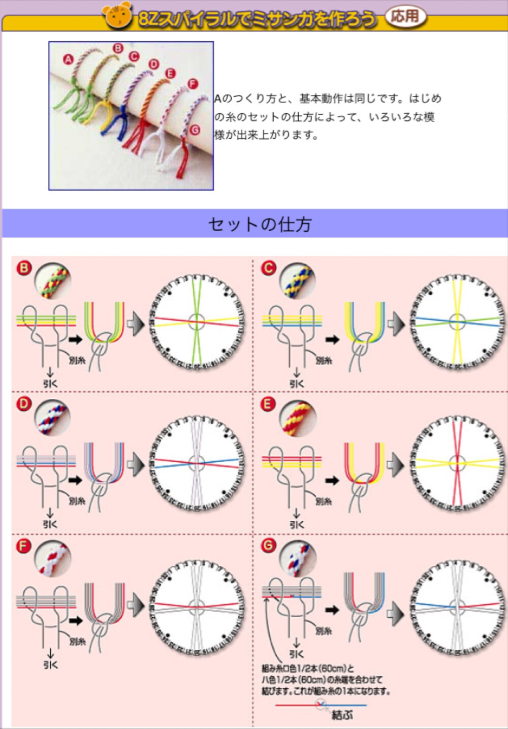 盤編手繩圖解