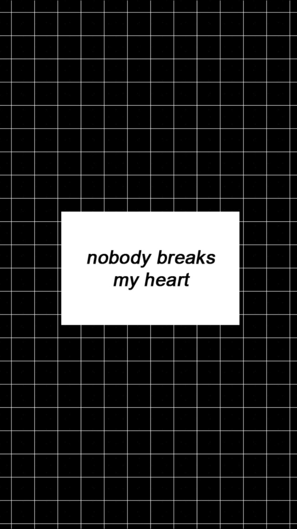 no body break myheart.壁纸。