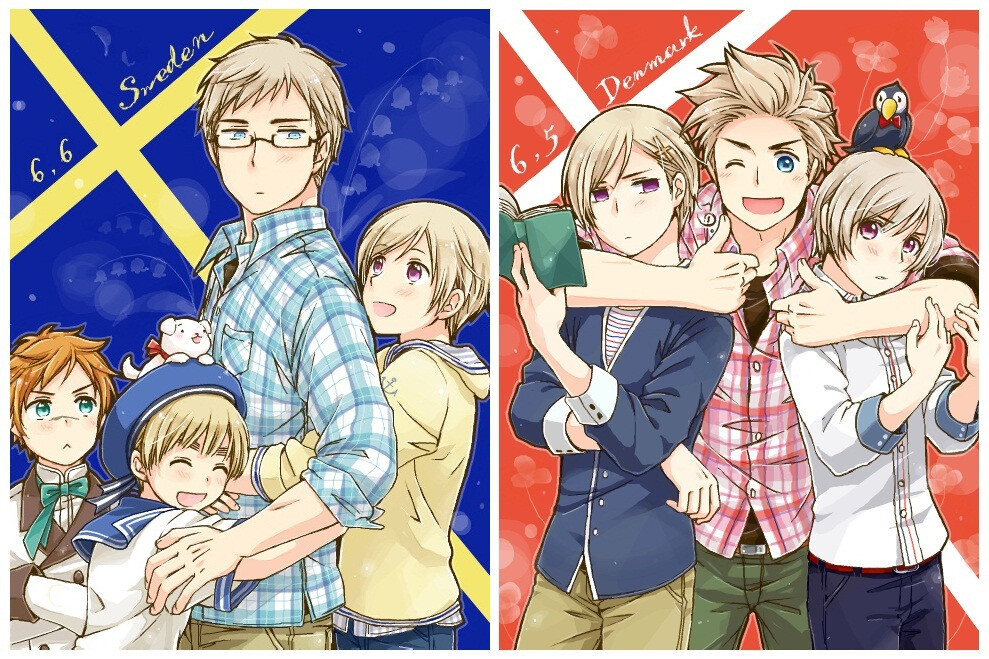 黑塔利亚 APH Axis Powers- Hetalia 北欧五国 西/兰 瑞/典 芬/兰 挪/威 丹/麦 冰/岛