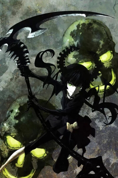 黑岩射手《BLACK★ROCK SHOOTER》 名字(中文)：黑岩射手 名字(英文)：Black★Rock Shooter 名字(日文)：ブラック★ロックシューター 现实世界人物：黑衣麻陶(黒衣マト)