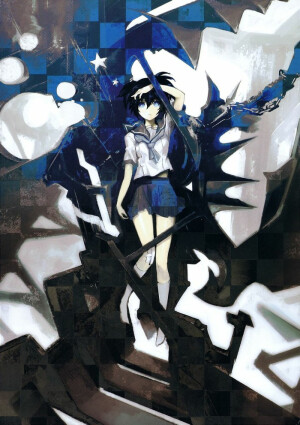 黑岩射手《BLACK★ROCK SHOOTER》 名字(中文)：黑岩射手 名字(英文)：Black★Rock Shooter 名字(日文)：ブラック★ロックシューター 现实世界人物：黑衣麻陶(黒衣マト)