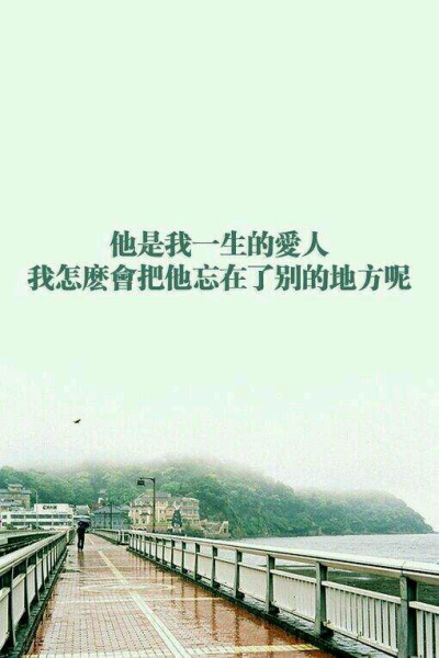 他是我一生的爱人