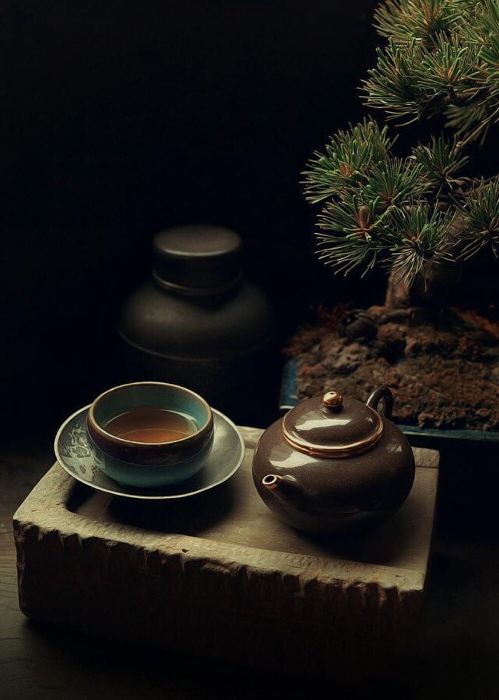 寒夜客来茶当酒