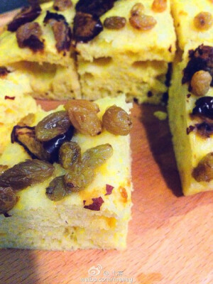 diy健康玉米发糕~红枣+葡萄干