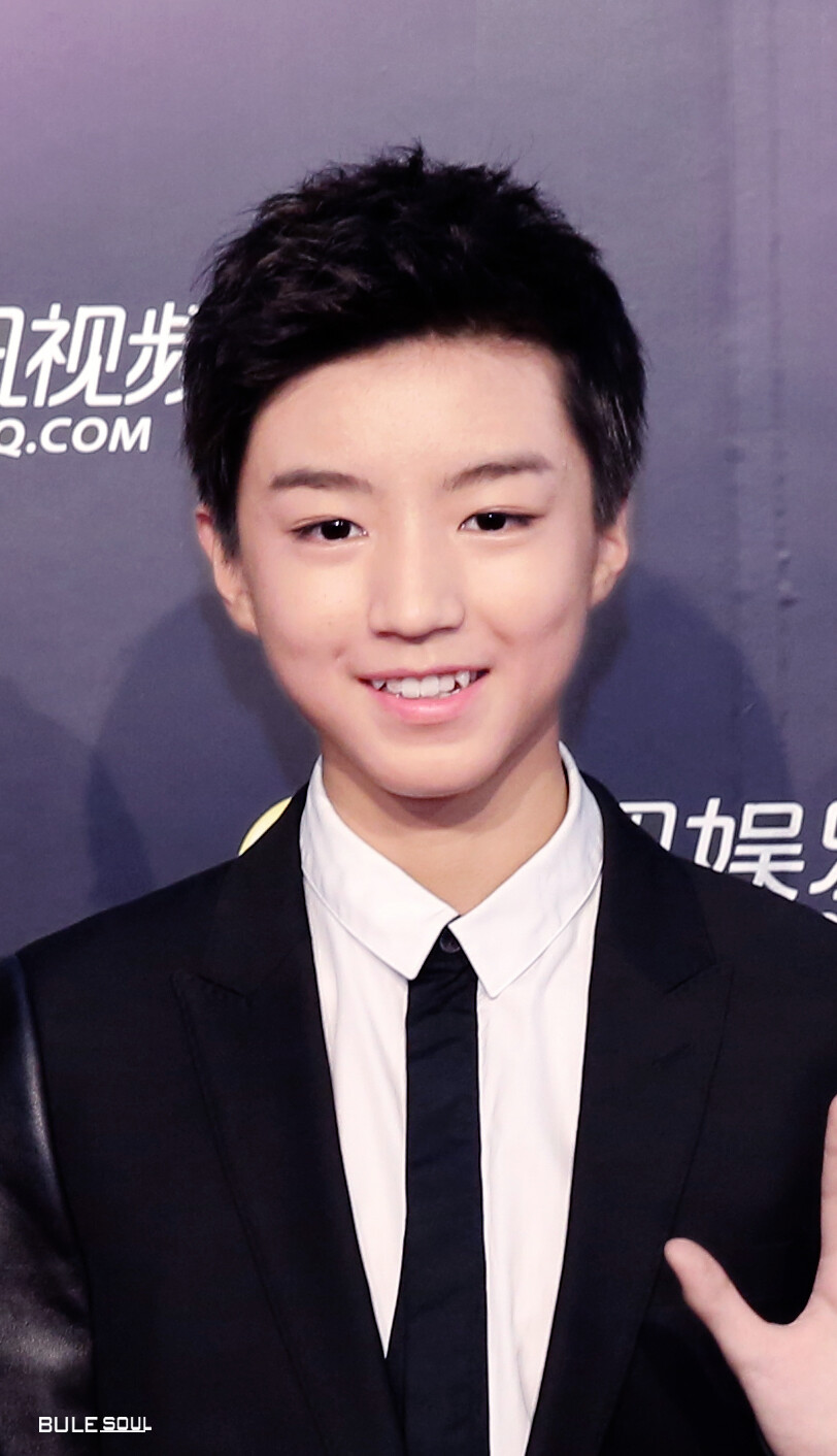 #王俊凯# #TFBOYS# 141125腾讯V视界 红毯 cr：BlueSoul_921