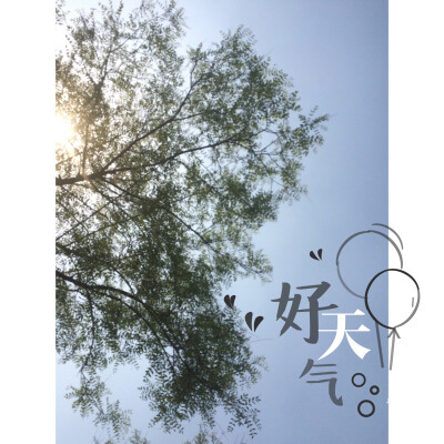 标题：好天气。