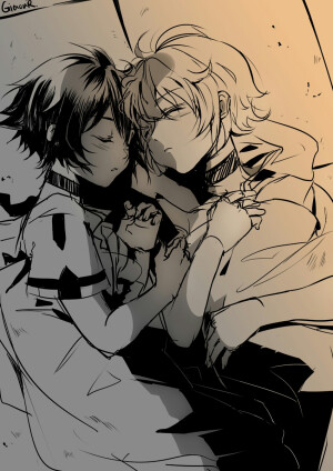 終わりのセラフ     P站      pixiv      终结的炽天使      百夜优一郎      百夜米迦尔      一濑红莲 人物      头像      次元      封面      手绘      壁纸      动漫°      原创³      同人² 插画¹      画师：Giaour     丶猫耳收录