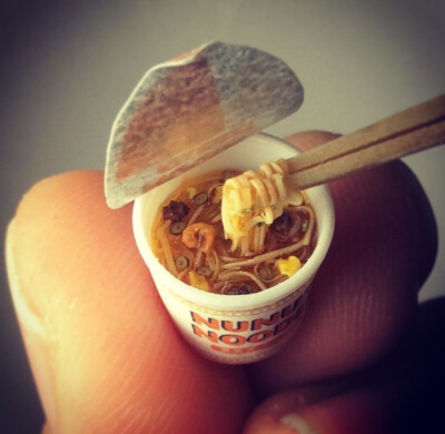 日本微型艺术家田中智创作迷你食物 萌萌哒 ins:nunus_house