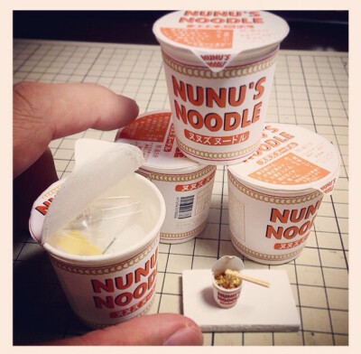 日本微型艺术家田中智创作迷你食物 萌萌哒 ins:nunus_house