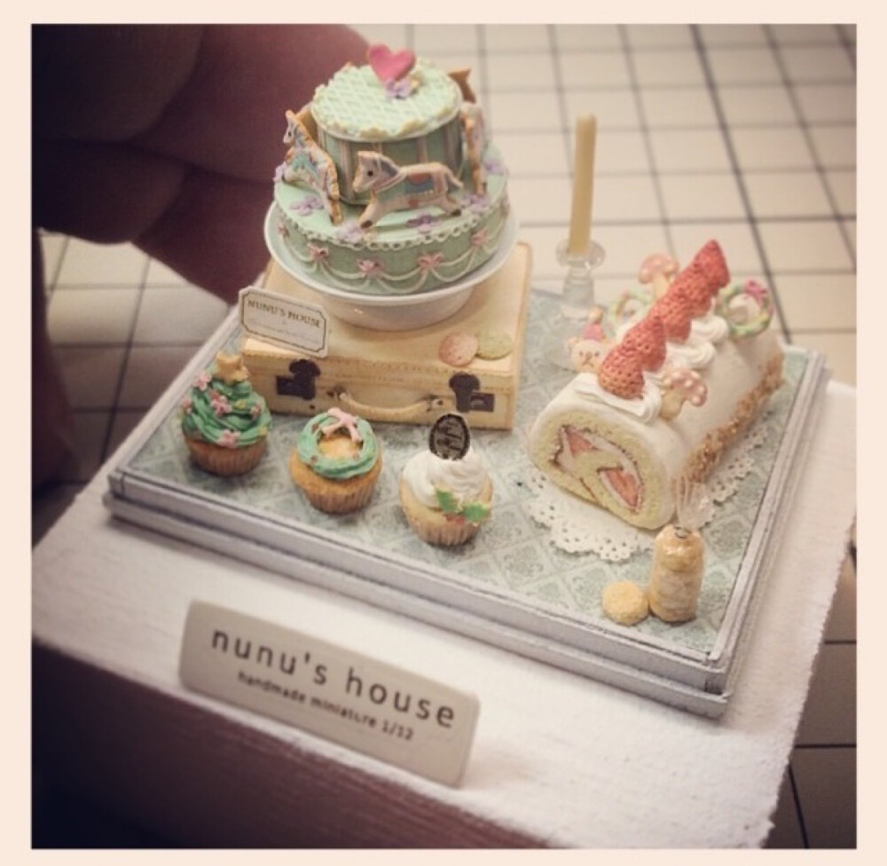 日本微型艺术家田中智创作迷你食物 萌萌哒 ins:nunus_house