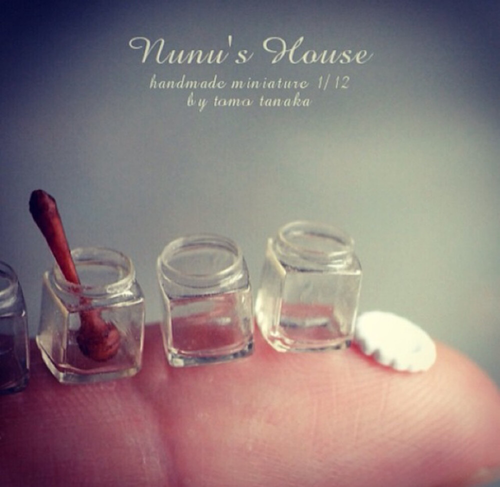 日本微型艺术家田中智创作迷你食物 萌萌哒 ins:nunus_house