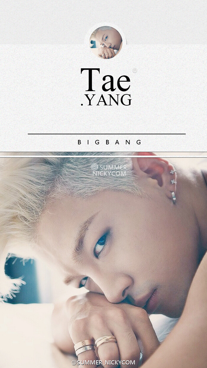 #Bigbang#太阳#原创高清壁纸#微博SUMMER_NICKYCOM#锁屏桌面#黑白