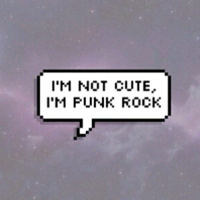 I'm not cute I'm punk rock