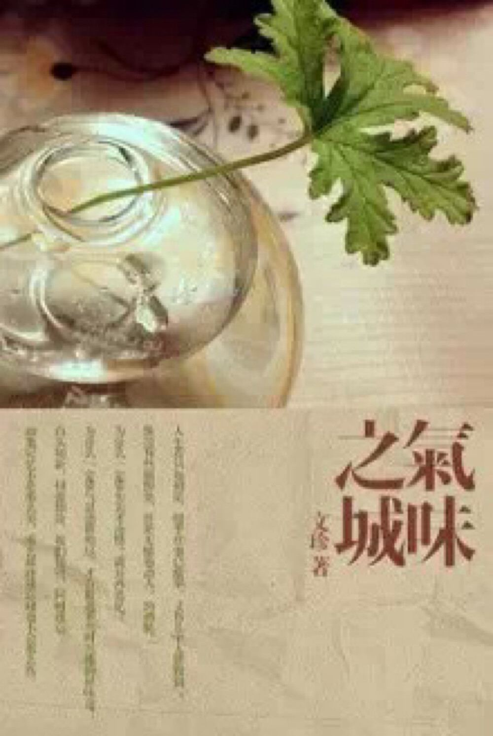 《气味之城》：故事里的两个人手拉手在一起整整七年。有一天，她突然决定离开。他如一头猎犬般从她遗留下来的气息里嗅寻谜底，最终却除了一个由烟草味、花香、猫味、厨房味和冰箱里的闷厌气林林总总混杂而成的气味之城，什么也没发现。这座城的名字也许叫婚姻，又或者直接叫人生。