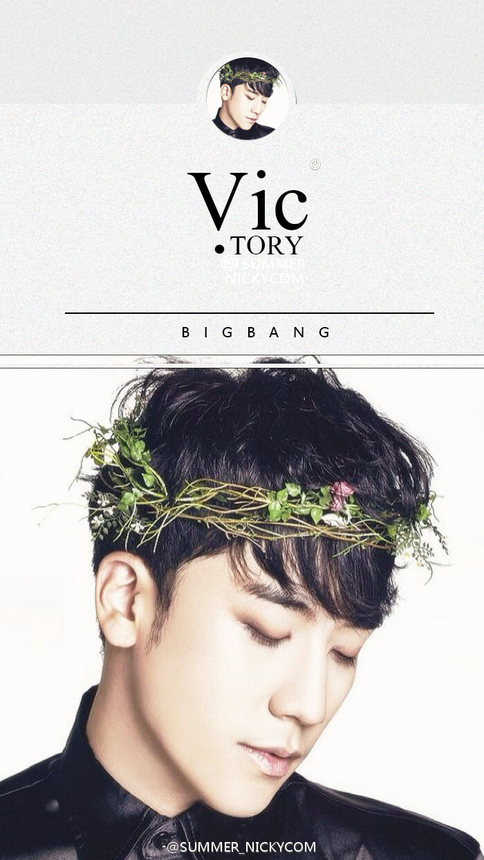 胜利#Bigbang#原创高清壁纸#微博SUMMER_NICKYCOM#锁屏桌面#黑白