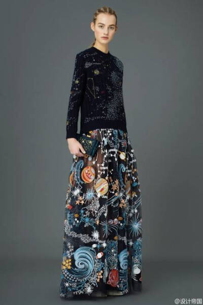 Valentino 2015 Pre-Fall ，时装上的宇宙星辰