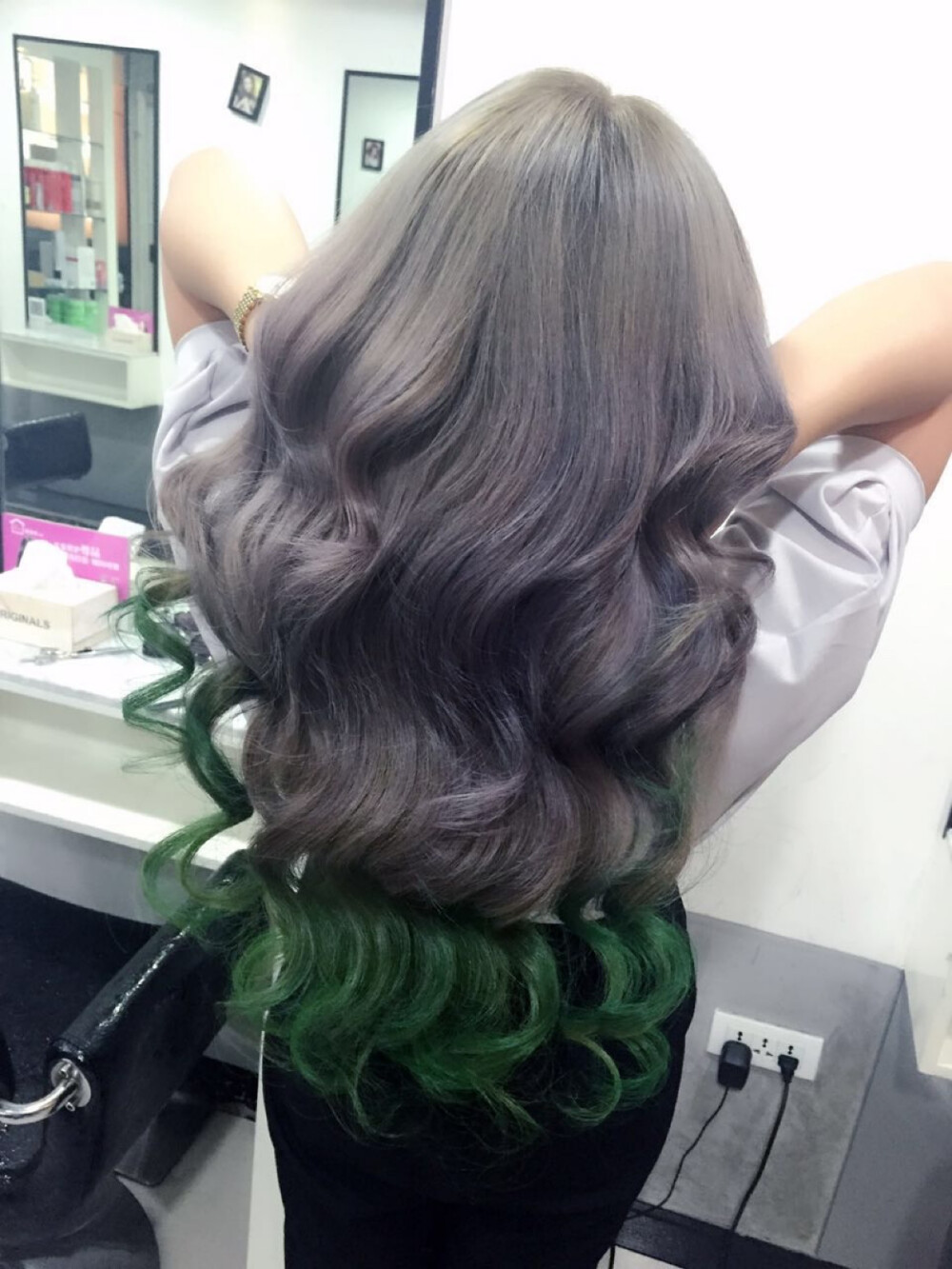 无痕接发色彩渐变