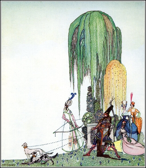 Kay Nielsen（1886-1957童话绘本界的比亚兹莱——丹麦怪杰凯·尼尔森，曾有评论家说，对安徒生童话诠释得最贴切的是丹麦插图画家。这里说的便是绘本怪杰凯·尼尔森（Kay Nielsen)。他与亚瑟（Arthur Rackham）和埃德蒙（Edmund Dulac）并称20世纪初绘本三巨头。三人中以凯的风格最为另类前卫，经历也最为坎坷。