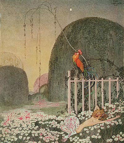 Kay Nielsen（1886-1957童话绘本界的比亚兹莱——丹麦怪杰凯·尼尔森，曾有评论家说，对安徒生童话诠释得最贴切的是丹麦插图画家。这里说的便是绘本怪杰凯·尼尔森（Kay Nielsen)。他与亚瑟（Arthur Rackham）和埃德蒙（Edmund Dulac）并称20世纪初绘本三巨头。三人中以凯的风格最为另类前卫，经历也最为坎坷。