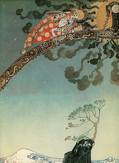 Kay Nielsen（1886-1957童话绘本界的比亚兹莱——丹麦怪杰凯·尼尔森，曾有评论家说，对安徒生童话诠释得最贴切的是丹麦插图画家。这里说的便是绘本怪杰凯·尼尔森（Kay Nielsen)。他与亚瑟（Arthur Rackham）和埃德蒙（Edmund Dulac）并称20世纪初绘本三巨头。三人中以凯的风格最为另类前卫，经历也最为坎坷。