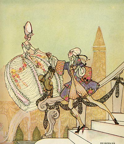 Kay Nielsen（1886-1957童话绘本界的比亚兹莱——丹麦怪杰凯·尼尔森，曾有评论家说，对安徒生童话诠释得最贴切的是丹麦插图画家。这里说的便是绘本怪杰凯·尼尔森（Kay Nielsen)。他与亚瑟（Arthur Rackham）和埃德蒙（Edmund Dulac）并称20世纪初绘本三巨头。三人中以凯的风格最为另类前卫，经历也最为坎坷。