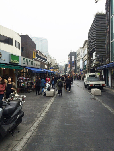 仁寺洞的小街道，真的很小