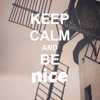 Keep Clam and BE Nice