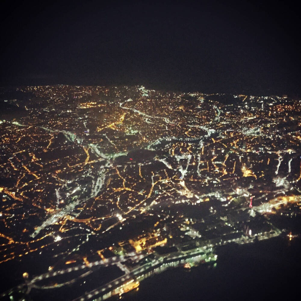 城市 夜景 高空