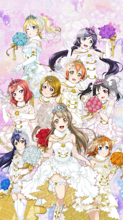 lovelive婚纱合照