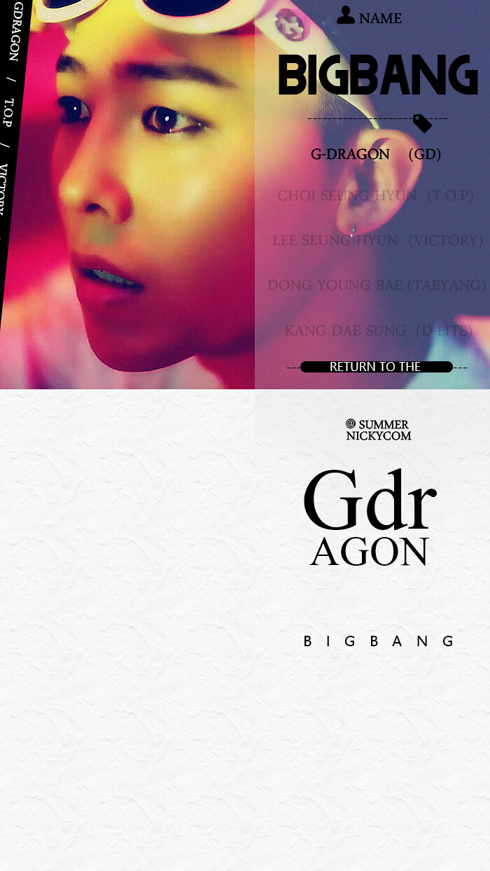 G-DRAGON权志龙#Bigbang#原创高清壁纸#自截自P自做#微博SUMMER_NICKYCOM#锁屏桌面#黑白