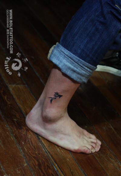 脚踝纹身＃刺青＃上海纹身＃上海刺青＃上海伯乐刺青＃上海伯乐纹身＃tattoo