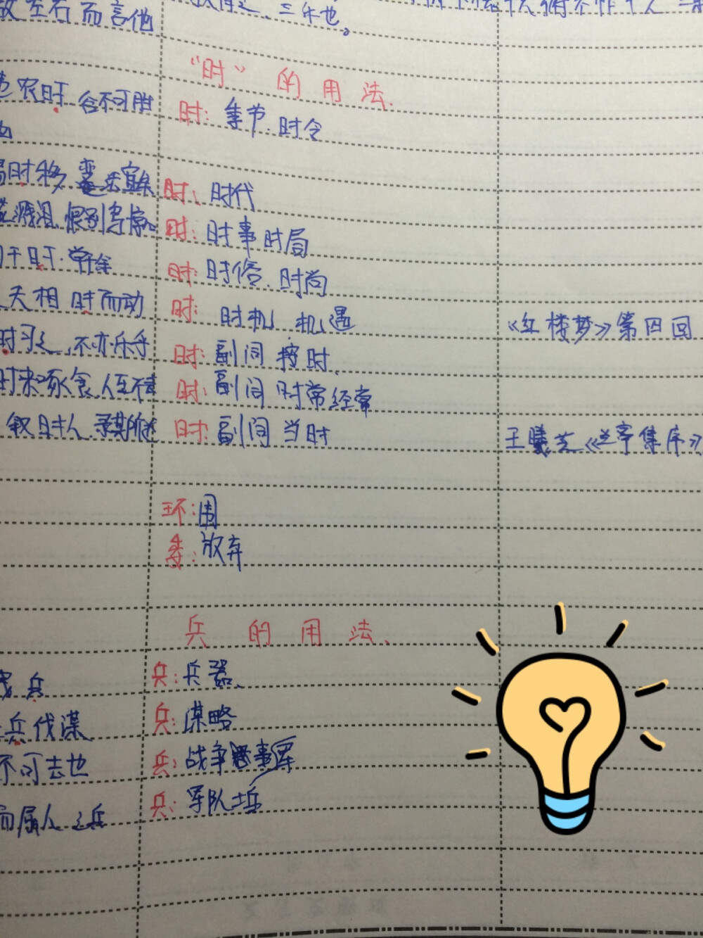 补课班文言文知识整理