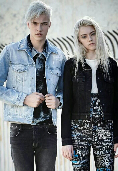 Lucky Blue Smith 与姐姐 Pyper America 一起登上 Ksubi 2015秋冬广告片。