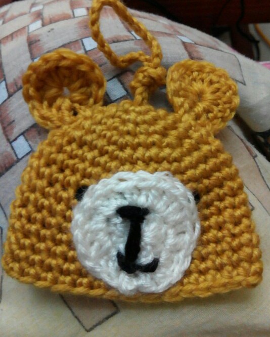 小熊钥匙扣，简单的做法，'好好玩…………