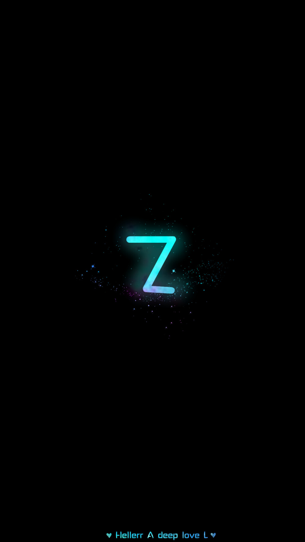 【黑底26个英文字母,炫彩版】[禁二改禁商用]更多de原创自制壁纸,平铺