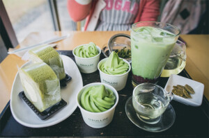 抹茶甜点 满满的幸福