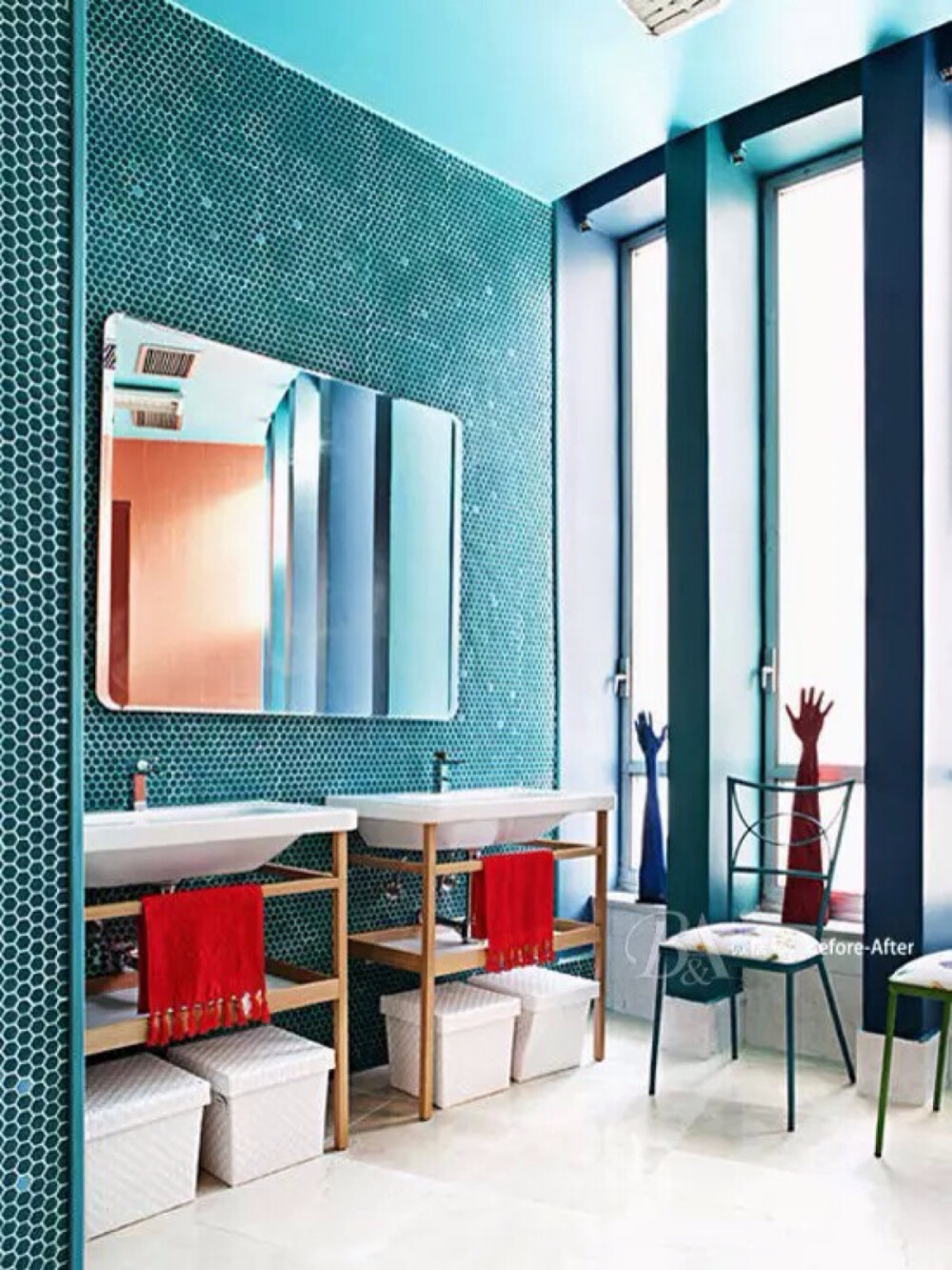 冷酷自信的比斯开湾蓝结合了蓝色的宁静与绿色的活力,它有一种热带