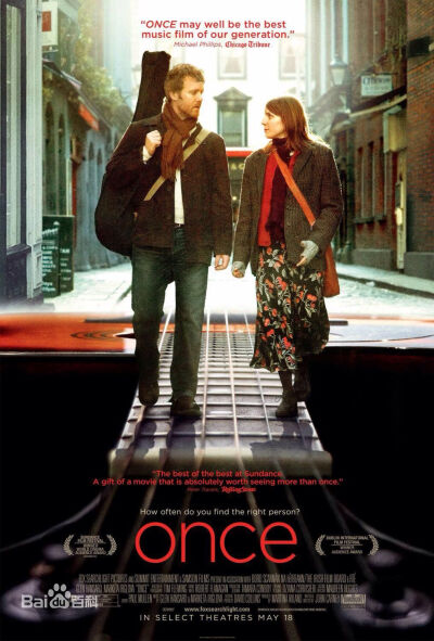 曾经(Once) 主演Alaistair Foley，Glen Hansard 2007.03.23上映(爱尔兰) [是搜了 Falling slowly 这首歌才知道这部电影的 一开始以为他们两个会成为爱人 可是突然想到电影名叫once 就大概知道了 只是没想到结局来的…