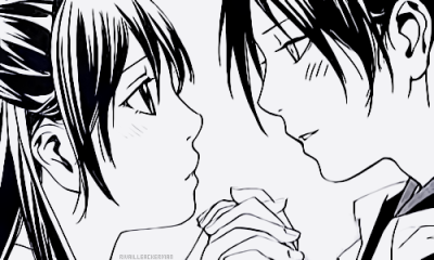 Yato and Hiyori in Noragami