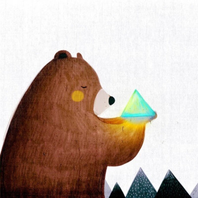 熊－宝石－萌－彩铅