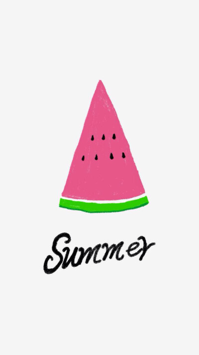 夏日西瓜，summer虽然不是原创，但是自己画的，细节处些许拙略，用三星自带的note功能画的