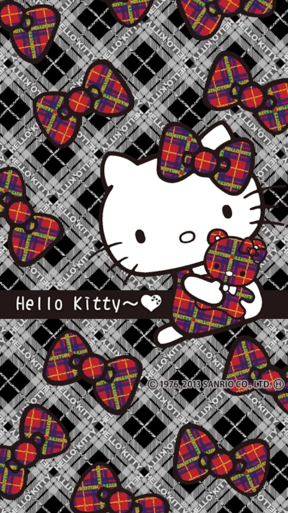 Kitty。hello。手机壁纸，头像。键盘壁纸。高清壁纸。聊天背景。