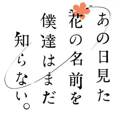 あの日見た花の名前を僕達はまだ知らない