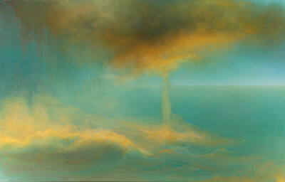 纽约艺术家Samantha Keely Smith。Smith用油漆，搪瓷，和虫胶为材料，建立了多个半透明的图层。