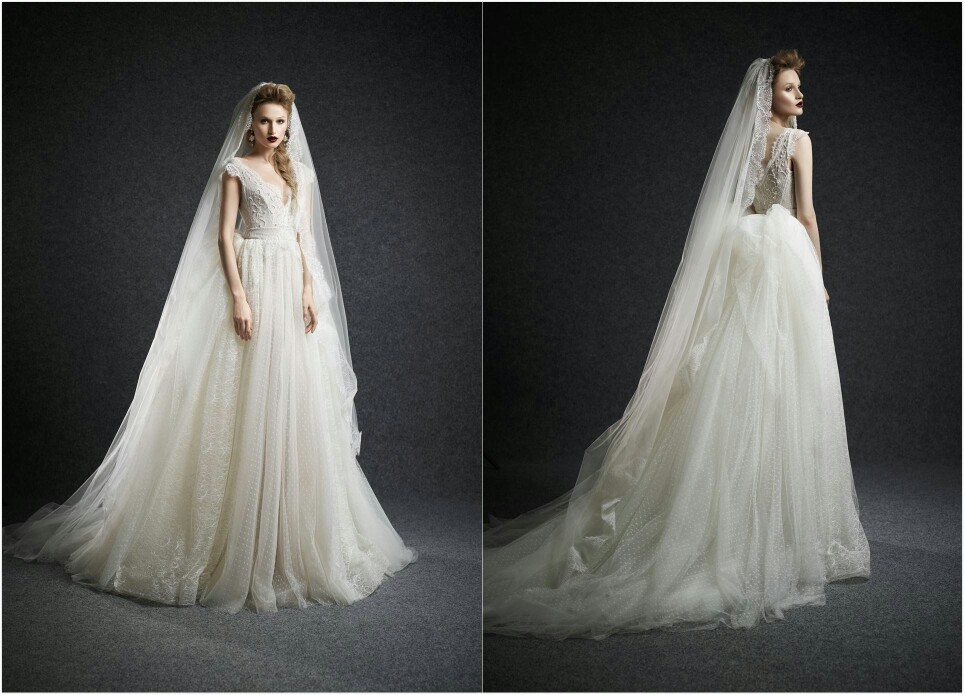 Ersa Atelier 2015 秋冬婚纱系列——当宫廷式的婚纱邂逅复古的发型与唇色