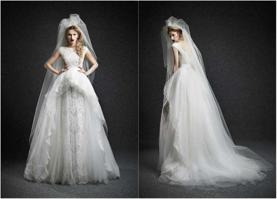 Ersa Atelier 2015 秋冬婚纱系列——当宫廷式的婚纱邂逅复古的发型与唇色